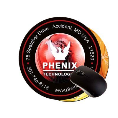 8" round soft top customizable mouse pads 1/4"