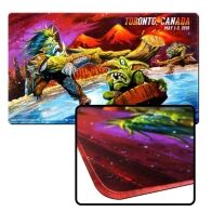 custom game mat with printable stitched edging 14x24x1/6"