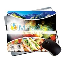 7.75x9.25x1/8" hard top mouse pads with rubber backing