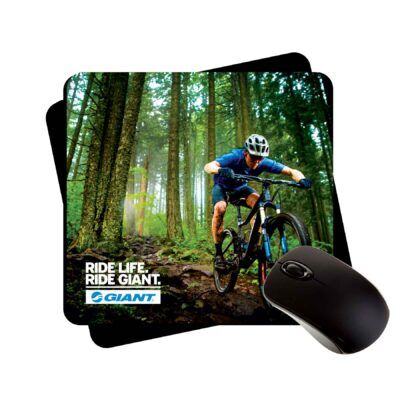 7.5x8" custom plastic mouse pads peel n' place backing