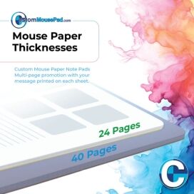 note paper mouse pads 24 pages thickness illustration