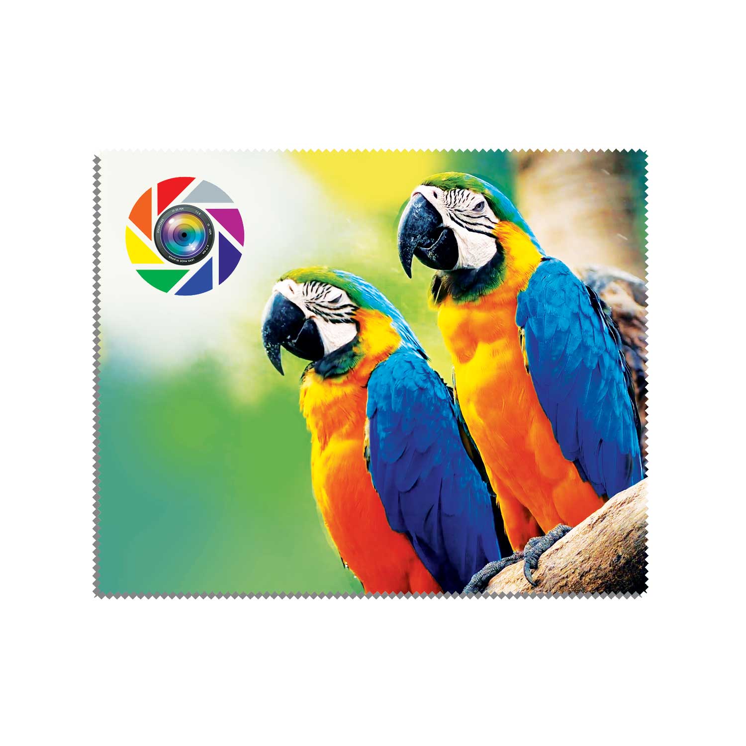 Rush customized microfiber lens cloth, printed one side