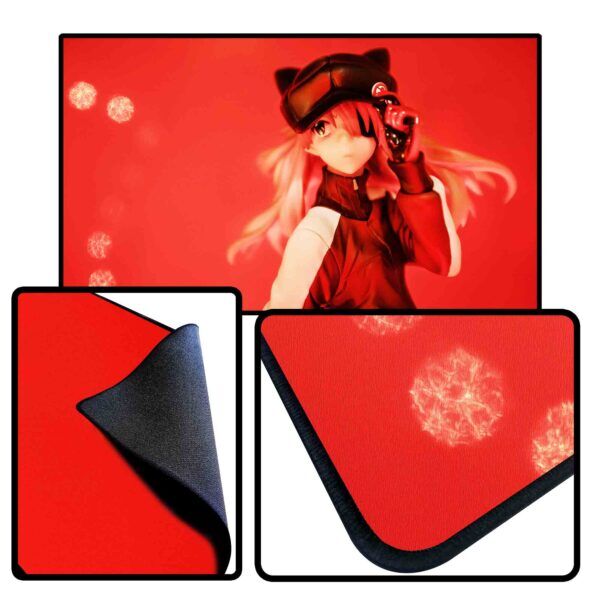 black stitched edge customized game mats 14x24x1/8"