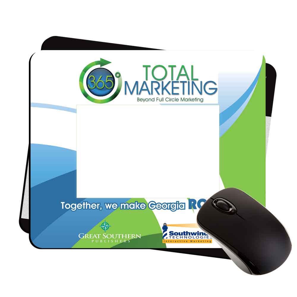 8x9.5x1/8" window insert mouse pads with rubber backing