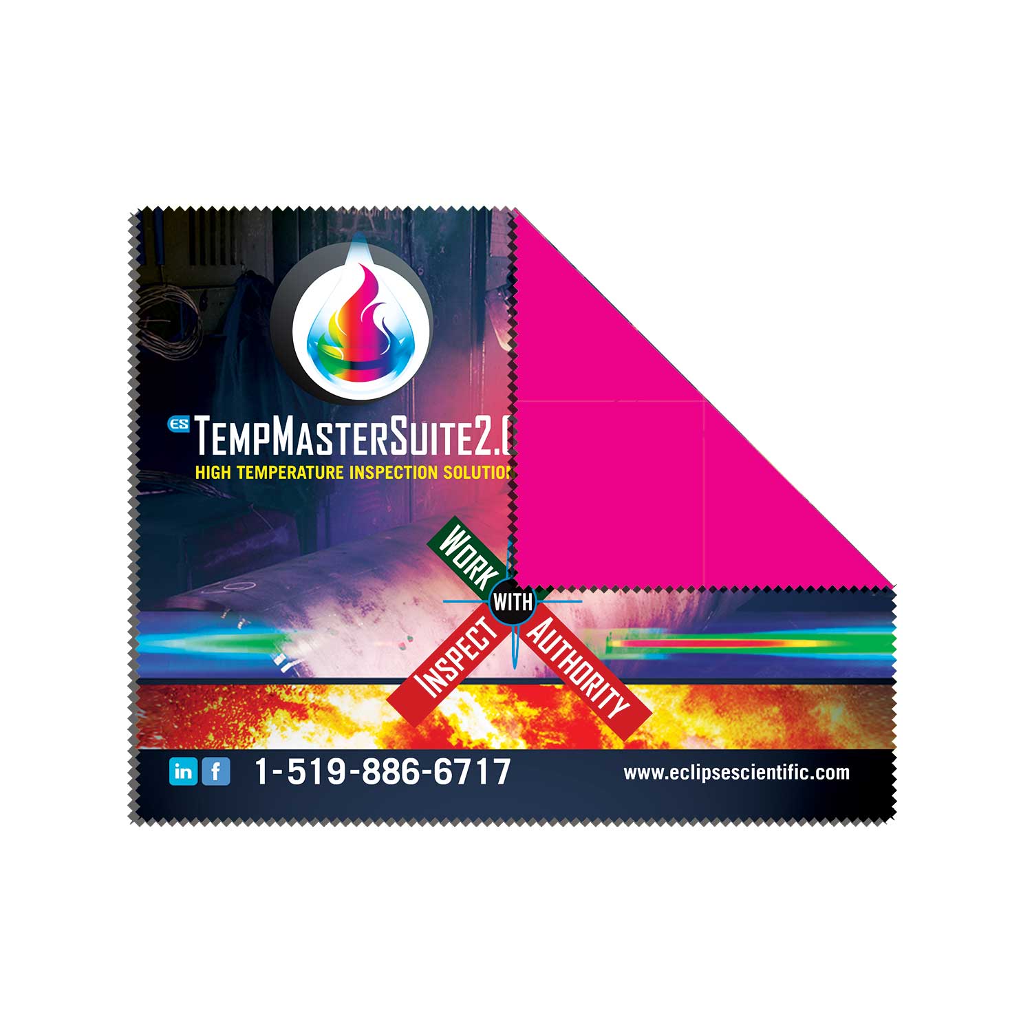 2 sided customizable colorful cleaning cloth