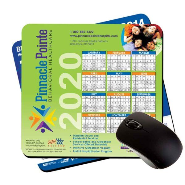 7.5x8x1/16" soft top calendar custom mouse pads
