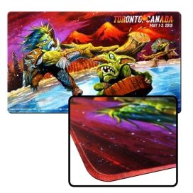 custom game mat with printable stitched edging 14x24x1/6"