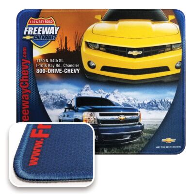 custom printed stitched edge gamer mouse pad 8x9.5x1/8"