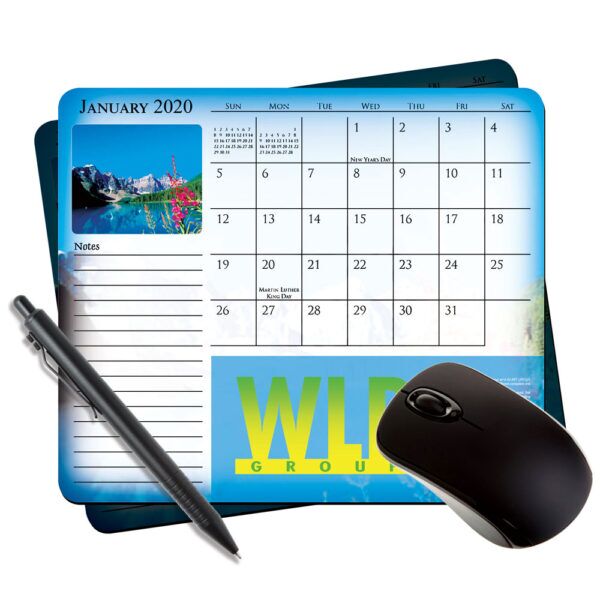 12 months calendar mouse paper, 7.25x8.5"