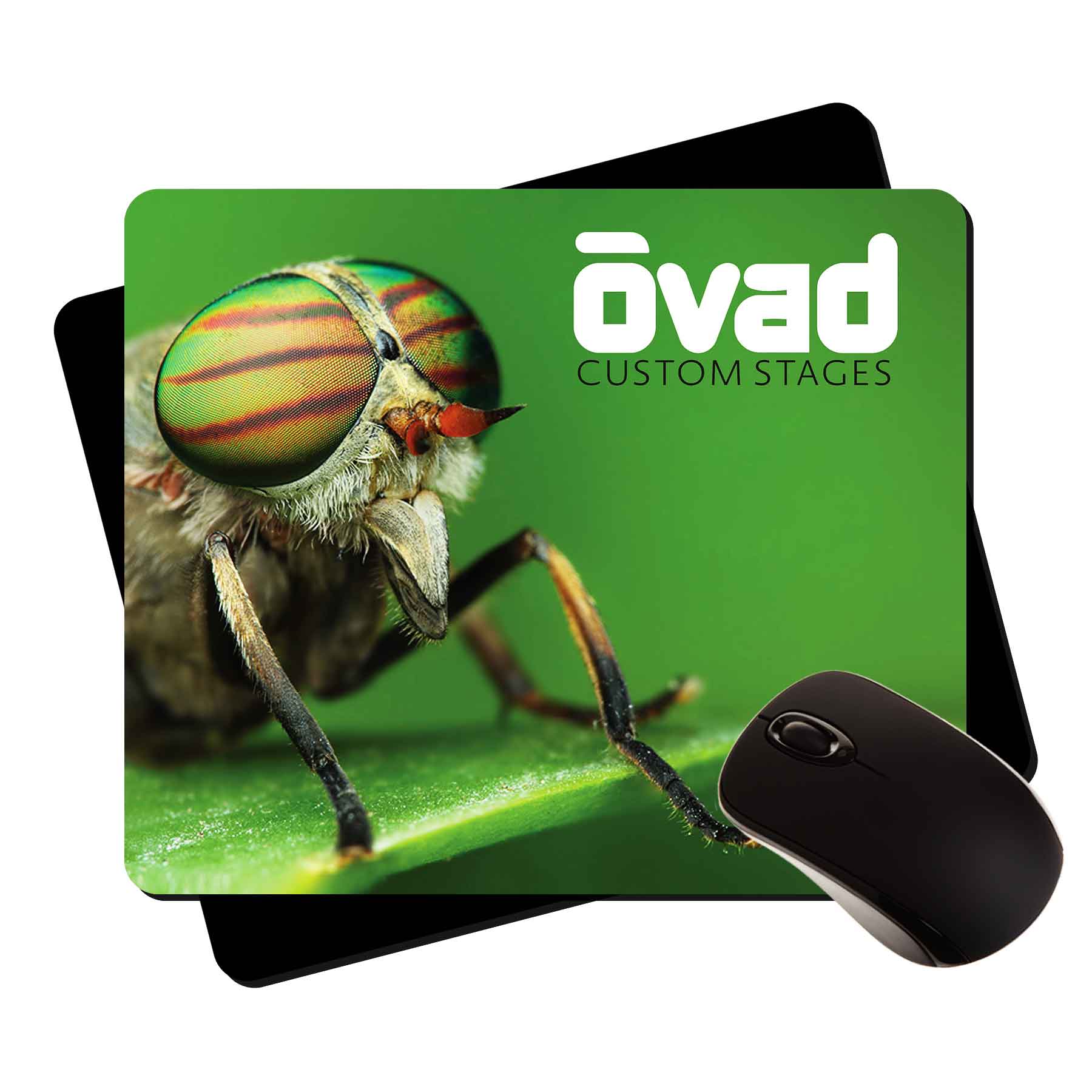 7.625x9.25x1/8" large fabric mouse pad, rush