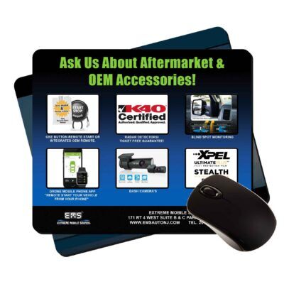 7.75x9.25x1/16" hard top customizable mouse pads with rubber backing