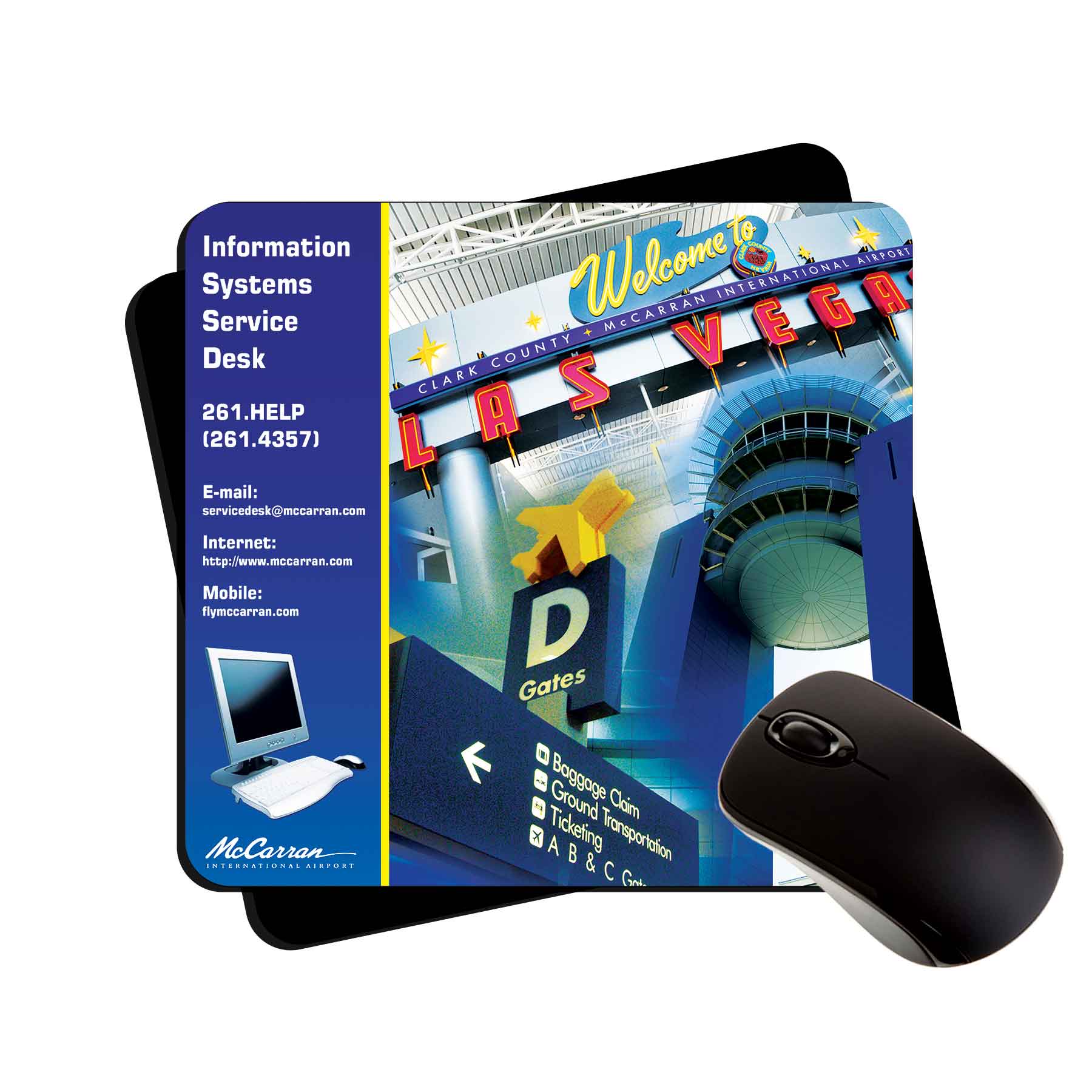 7.5x8x1/16" medium fabric low profile mouse pad, rush