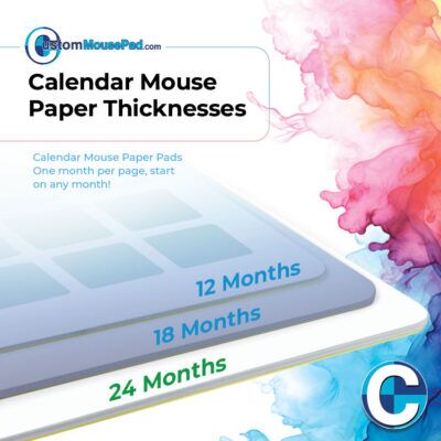 note paper mouse pads 24 month version thickness illustration