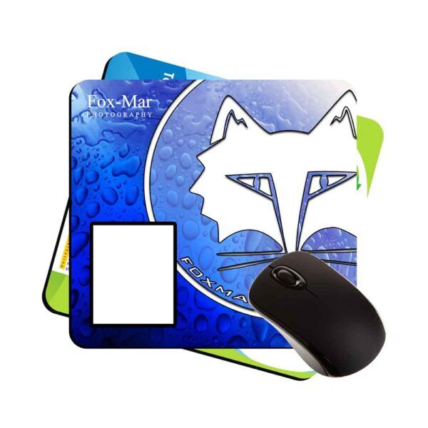 7.5x8x1/16" window insert mouse pads with a rubber backing