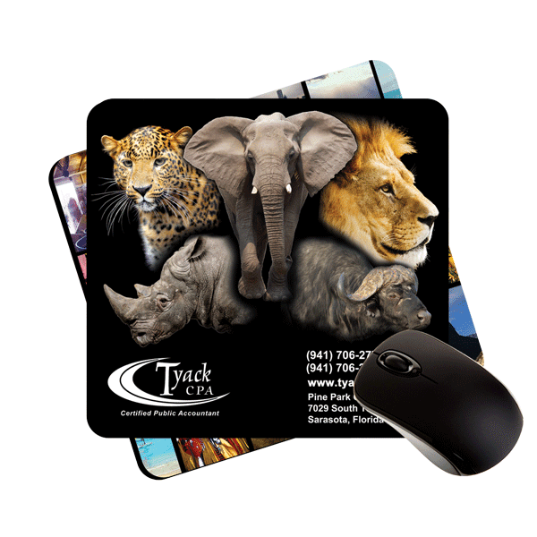 7.5x8x1/8" soft top custom mouse pads