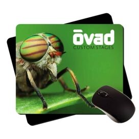 7.625x9.25x1/8" large fabric mouse pad, rush