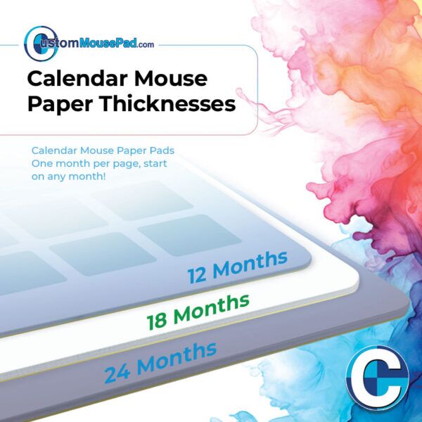 note paper mouse pads 18 month version thickness illustration