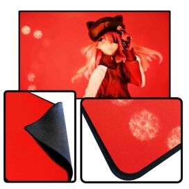 black stitched edge customized game mats 14x24x1/8"