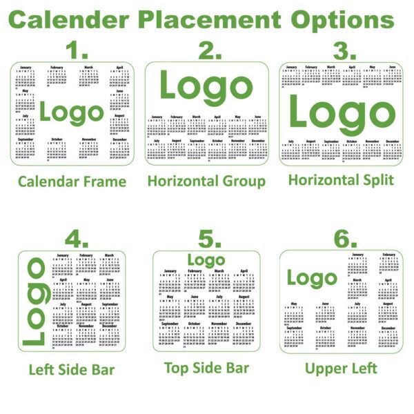 available calendar layouts for calendar mouse pads