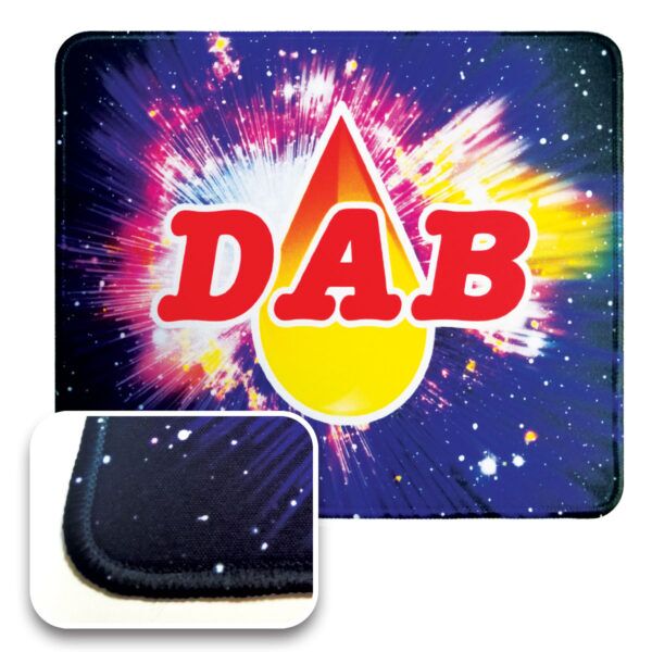 8x9.5x1/8" customizable stitched edge dab mats