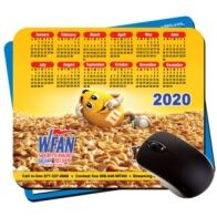 7.75x9.25x1/4" custom printed calendar mouse pads with rubber backing