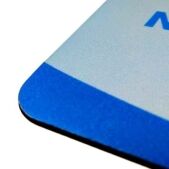 close up of fabric surface pad with 1/8" latex free foam