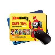 6x8x1/8" hard top mouse pads with rubber backing